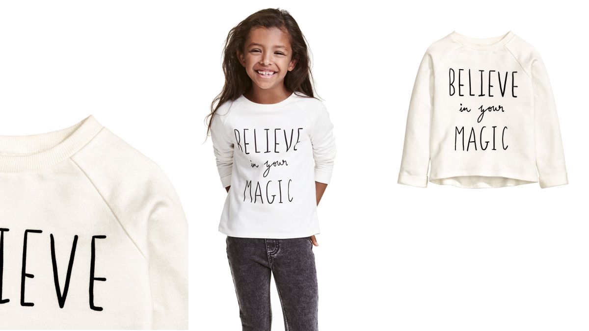 H&M Sweatshirt Believe in Magic